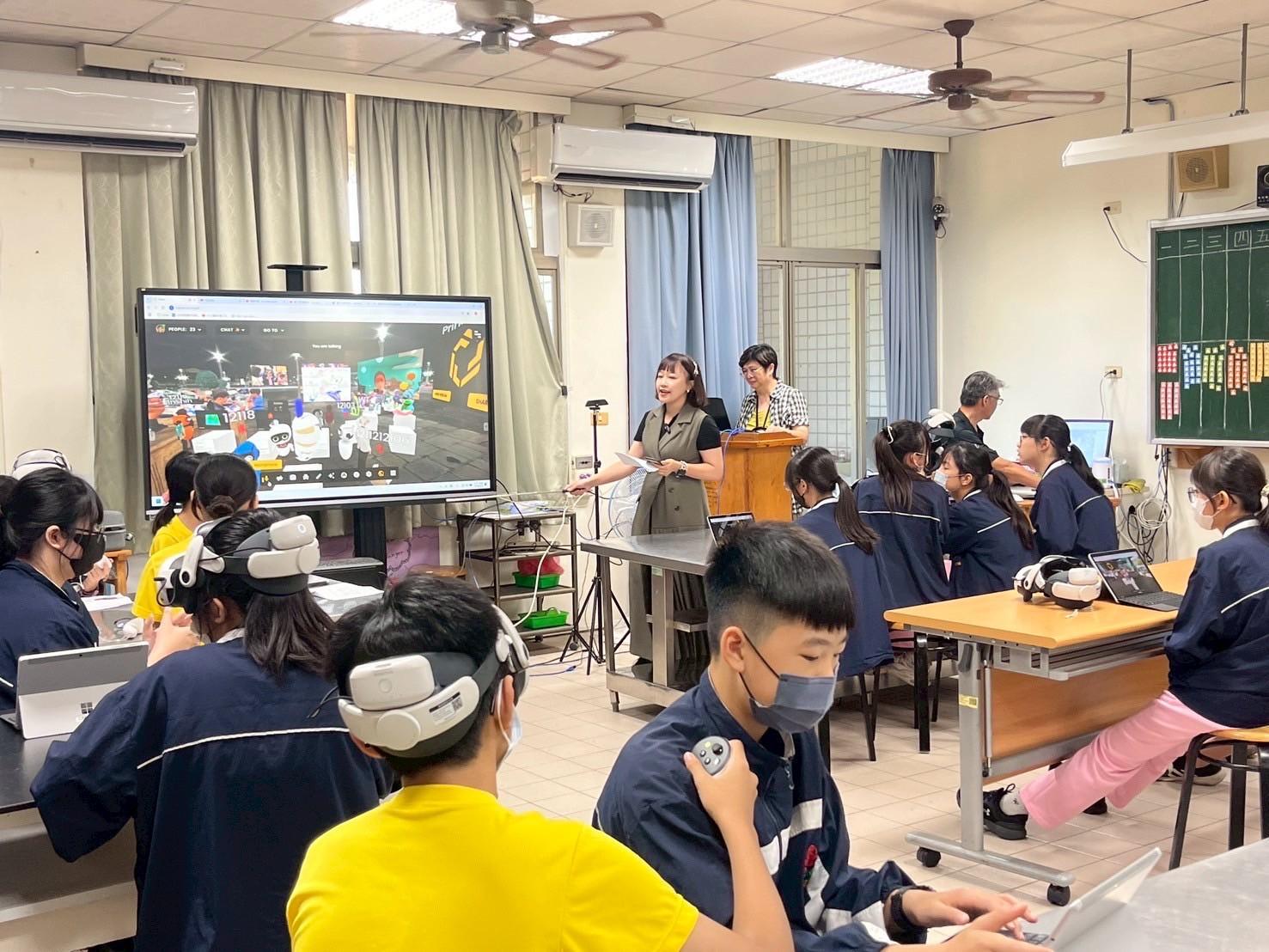 臺南VR教學雙強出列！5G新科技引爆教育元宇宙 偏鄉小校共振創新力